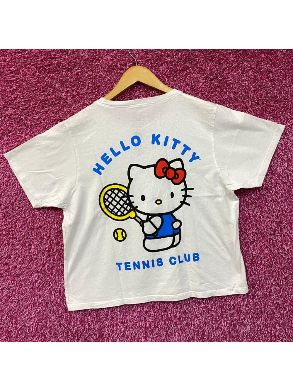 Hello Kitty Tennis Club Sanrio Kawaii Sport Promo Crop Top Medium